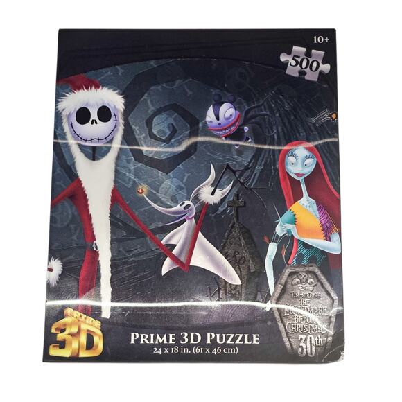 Disney New Tim Burton's The Nightmare Before Christmas Prime 3D Puzzle - Picture 1 of 5